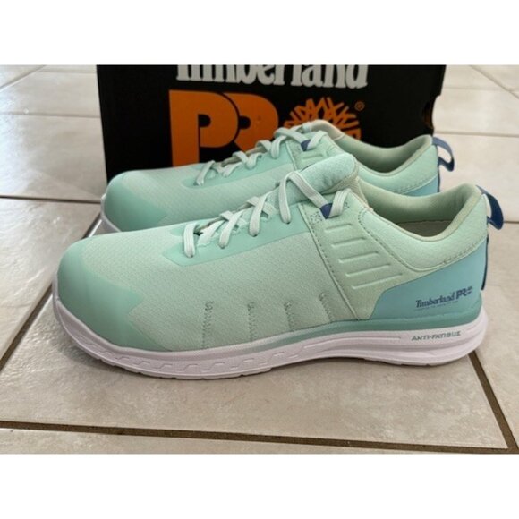 Timberland Pro Overdrive Composite Safety Toe Womens Size 9 Teal Green Blue Aqua - Picture 1 of 10